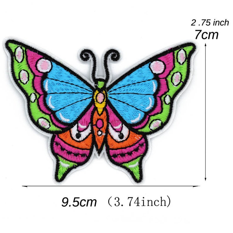 New embroidered large butterfly applique iron on sew on patch  etsy