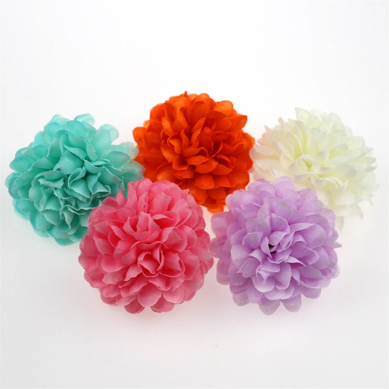 100pc 26 Colors Silk Flowers Bulk Carnation Artificial Flowers Etsy