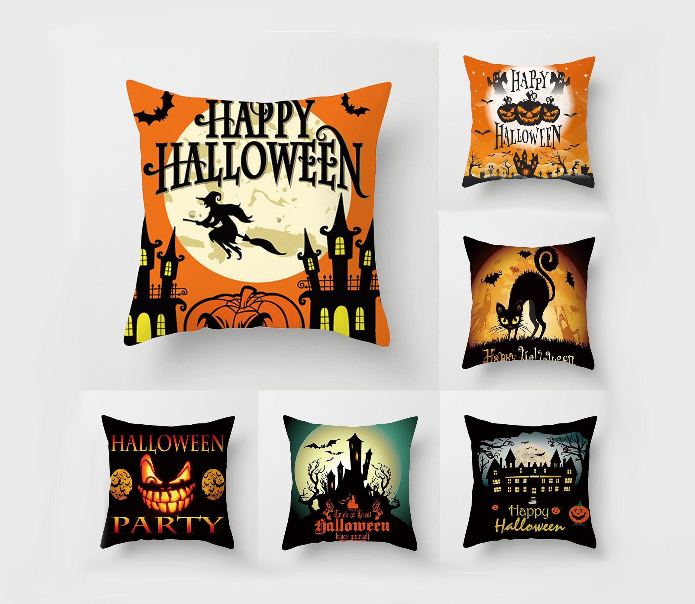 Halloween Pillow Covers/12 x 20/16 x 16/18 x 18/20 x 20/24 x Etsy