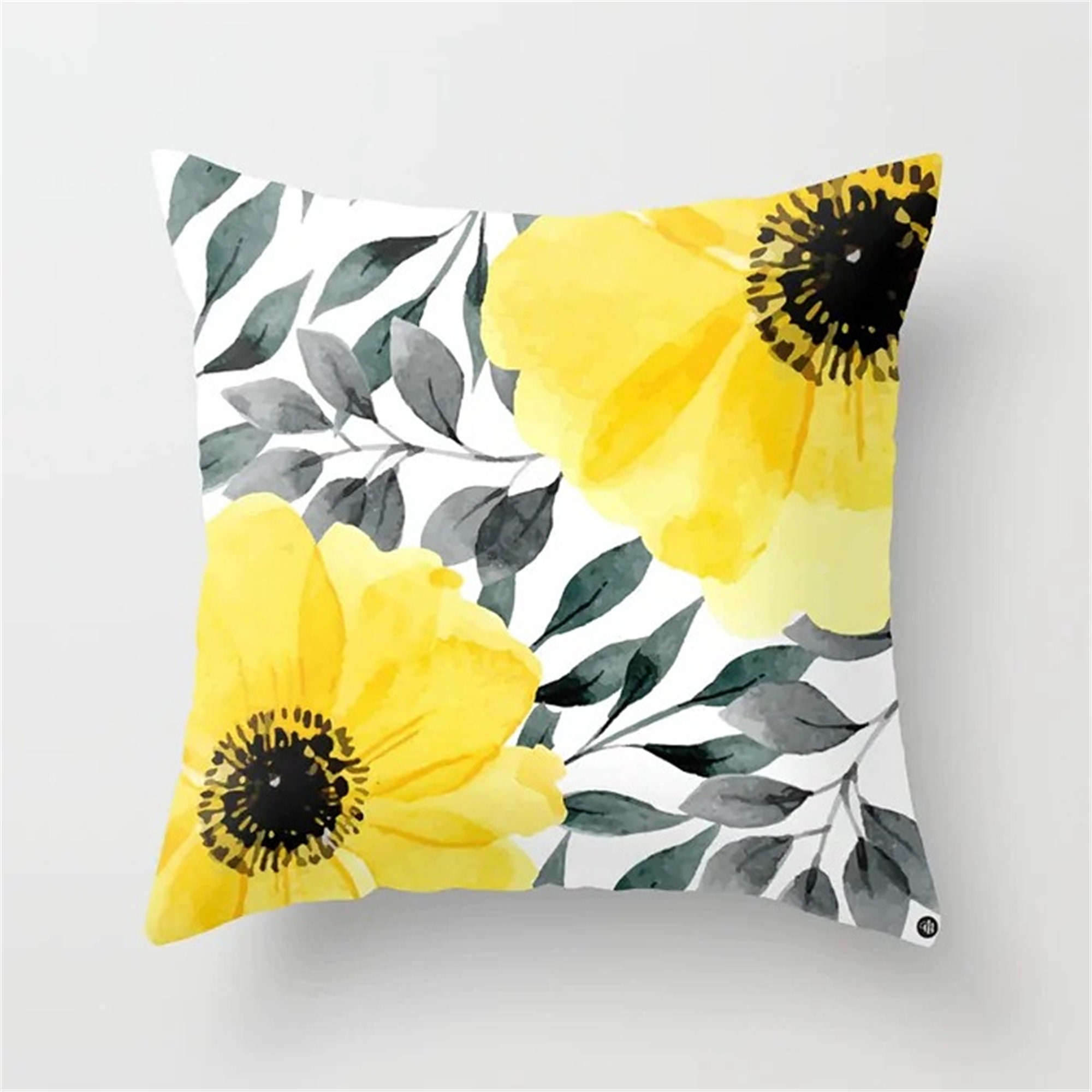 Yellow flower Pillow CoversSun flower Lumbar Pillowcases Etsy
