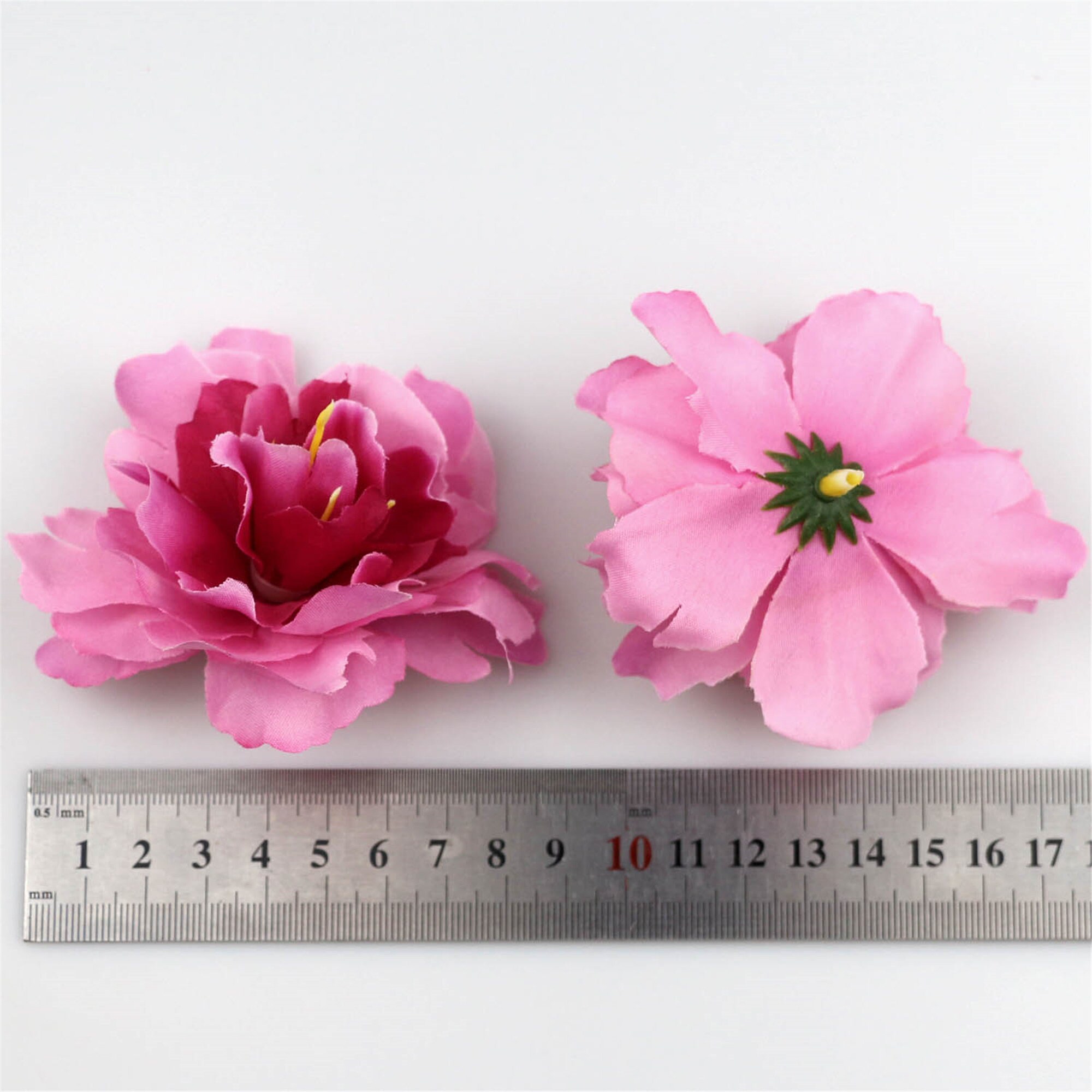 50Pc 8cm Peony Flower heads in bulk for Crafts Silk Peony Rose Etsy