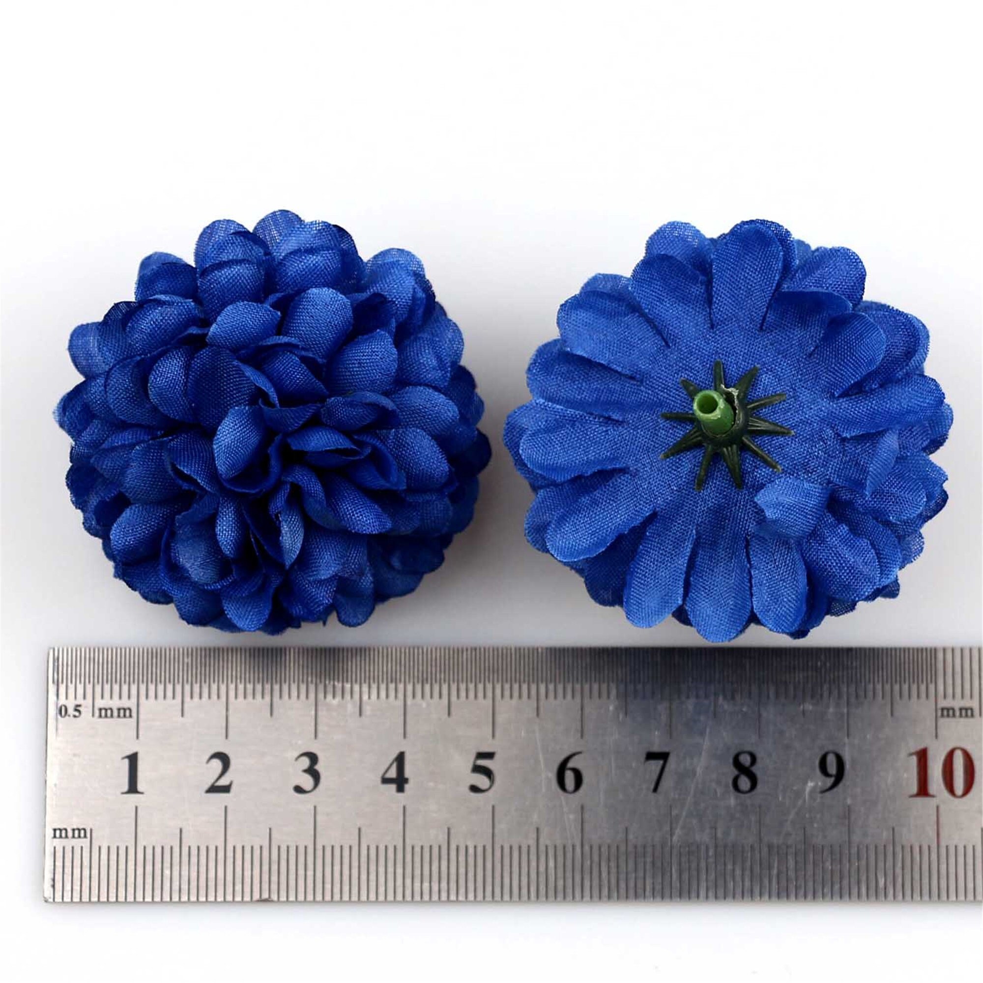 50pc 5cm Daisy Artificial Fake Flower Silk Spherical Heads Etsy