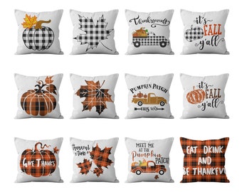 fall pillow covers 18x18