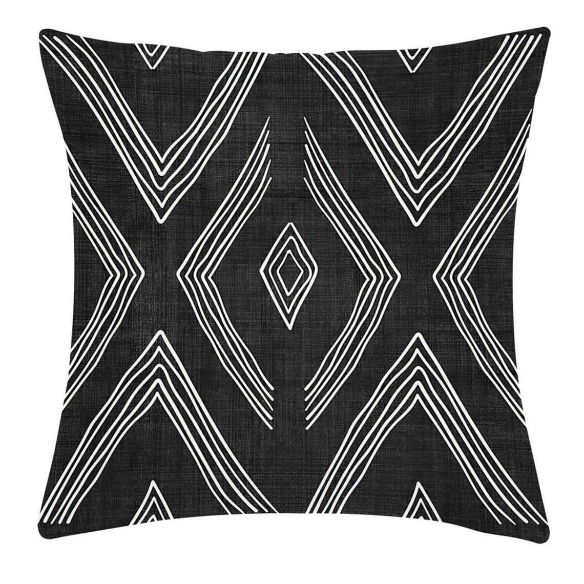 Black Pillow cover/Geometric Throw Pillow coverfor Sofa Home Etsy