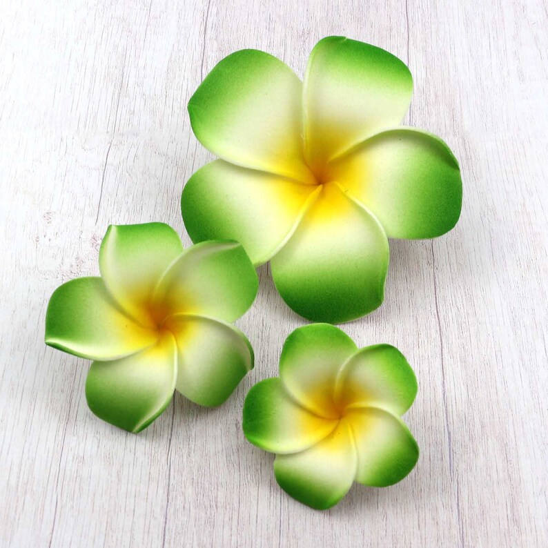 10100PCS Hawaiian flowers Fake Plumeria Foam Frangipani Etsy