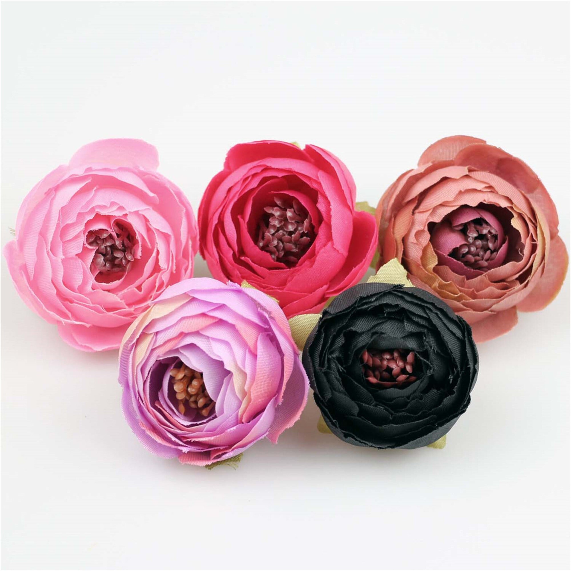 50Pcs Rose Flower Head Fake Flowers 5.5cm Camellia Head 27 Etsy