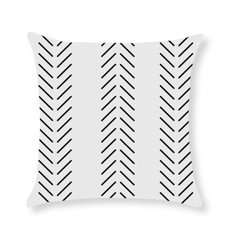 Black and white Pillow covers/Geometric Throw Pillow coverfor Etsy