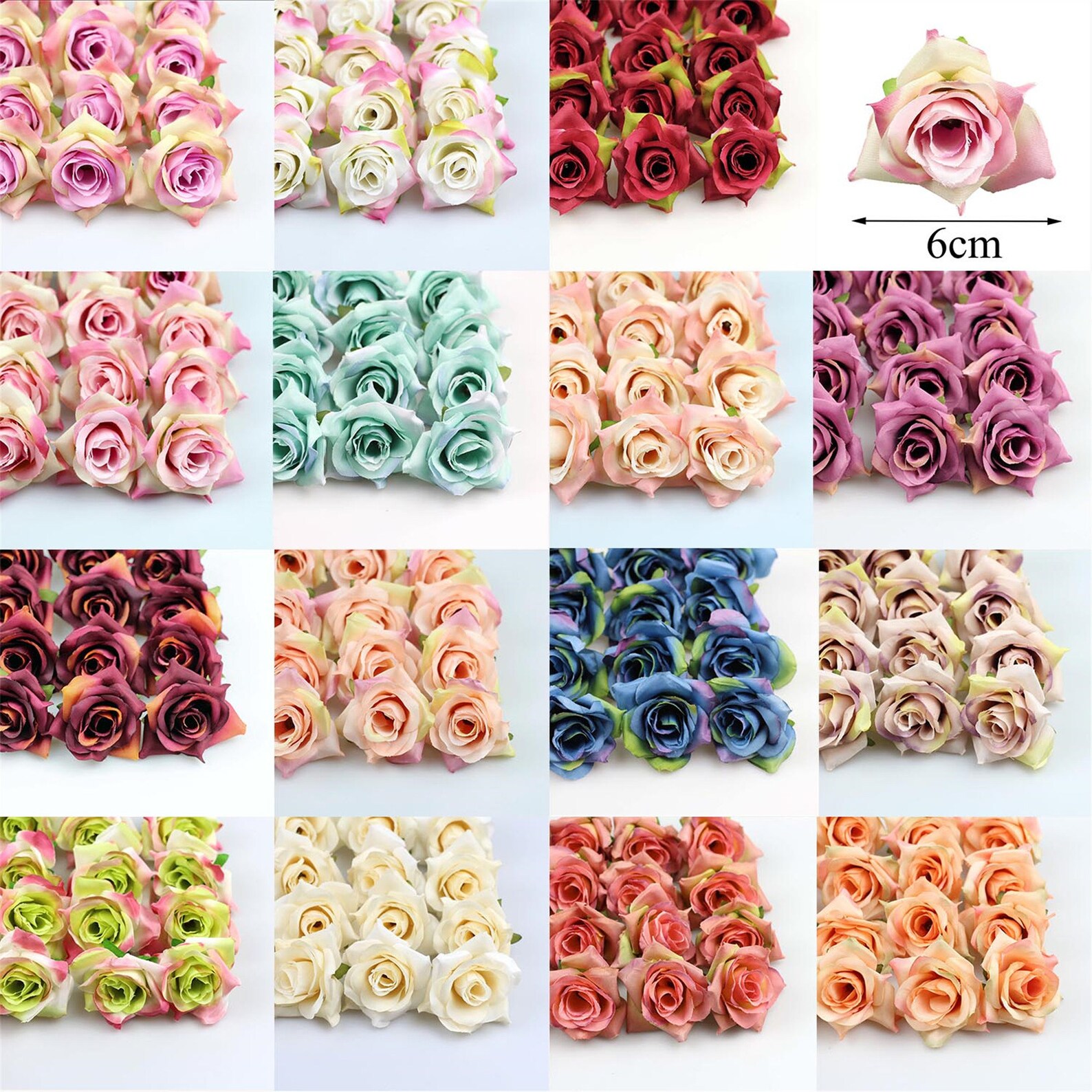 30Pcs mini Silk Roses Heads Single Tone Artificial Silk Etsy