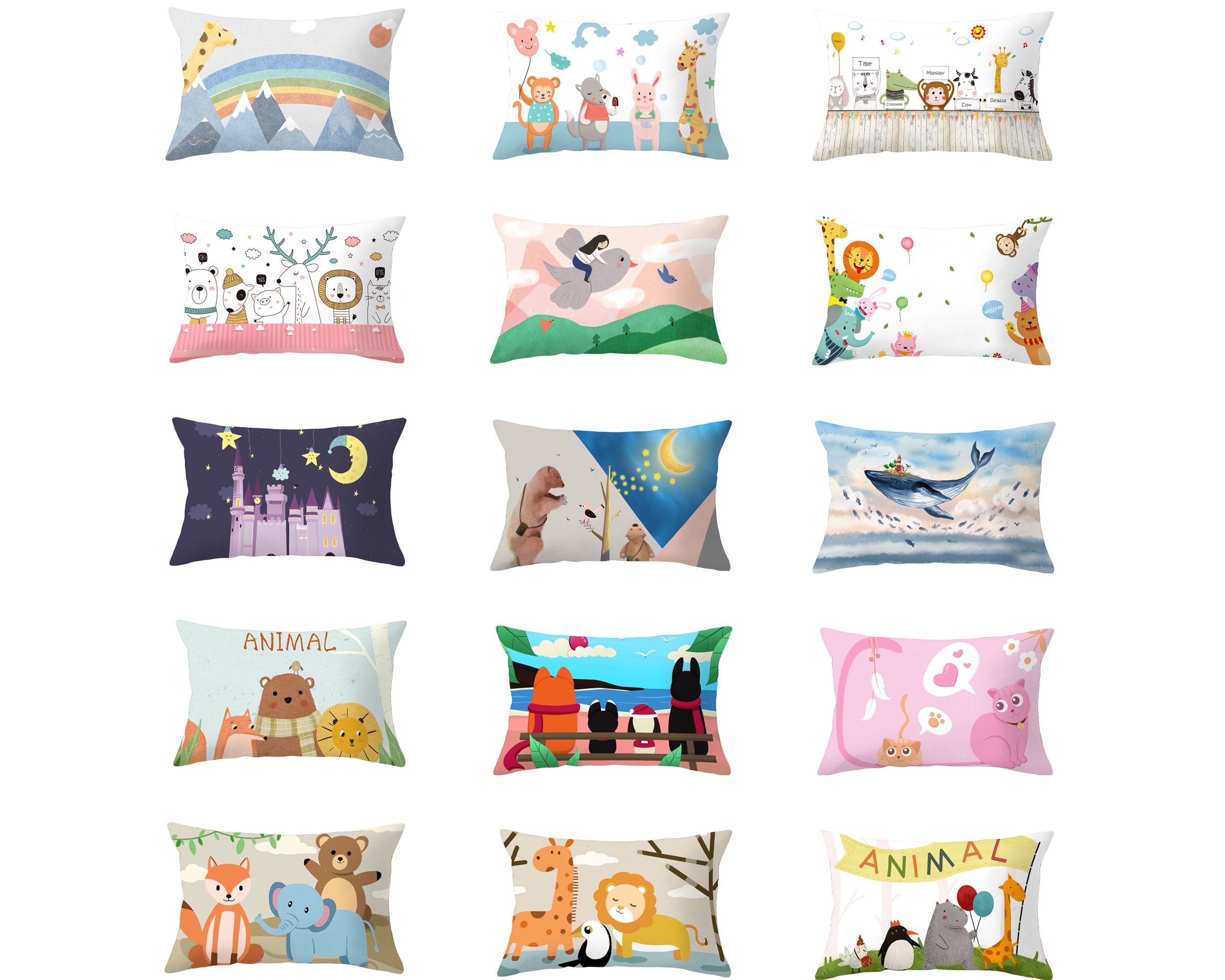 Cartoon Pillow Case - Etsy Cartoon Pillow Case - Etsy