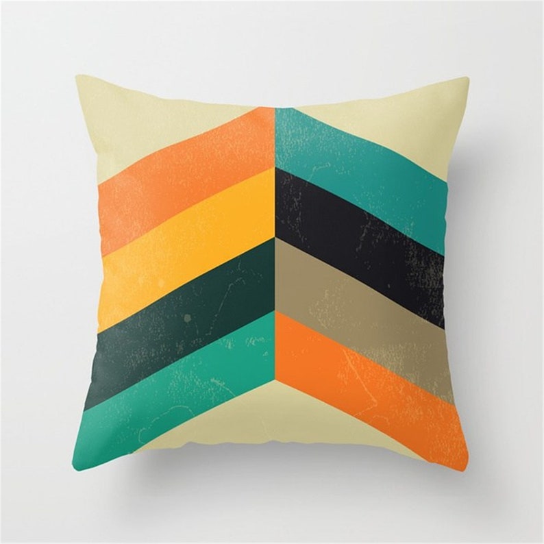 Abstract Geometry Pillow Covers/rainbow Throw Pillow Casefor Etsy