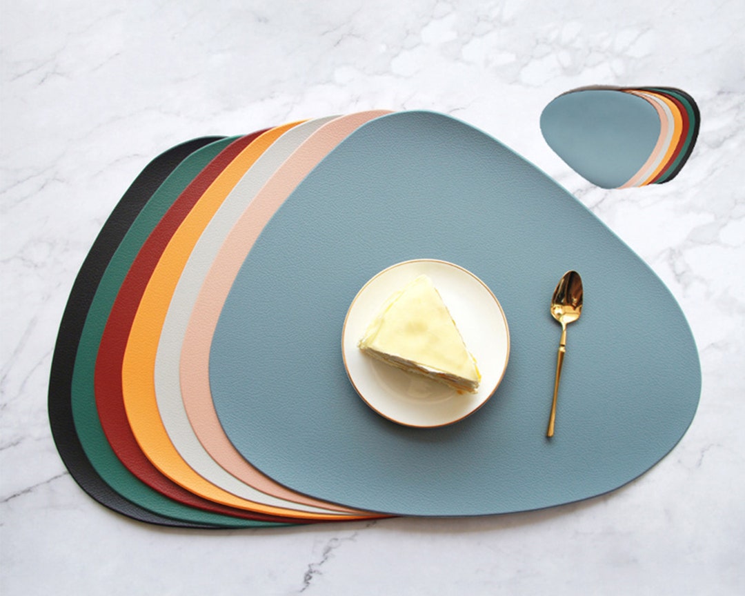 Leather Placemat Coaster,waterproof Placemat,placemat Set for Dining