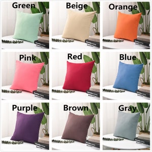 Solid Color Outdoor Pillow Cover/outdoor Cushion - Etsy