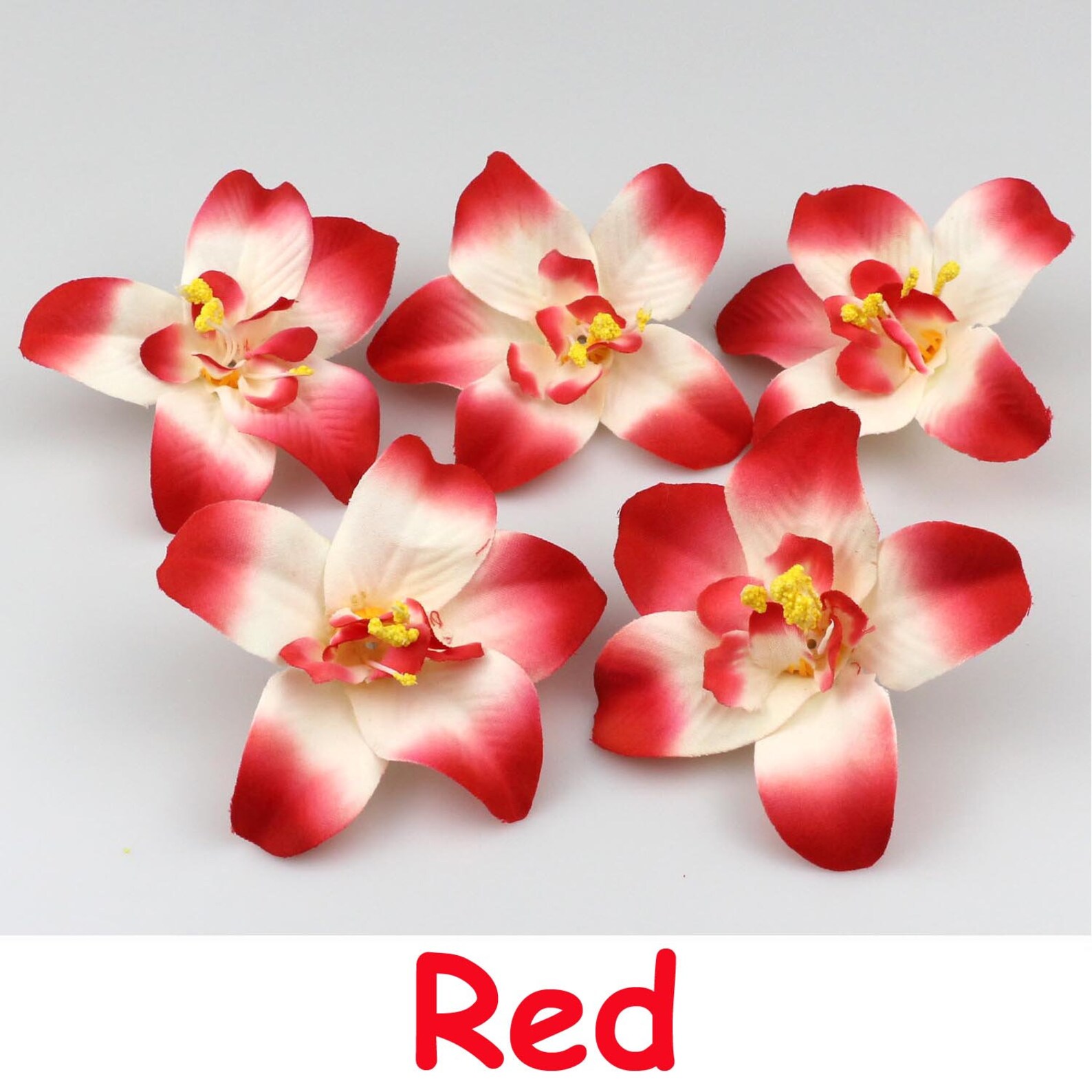 10100X 3.1 Artificial Silk Orchid Flower Head Buds Petals Etsy