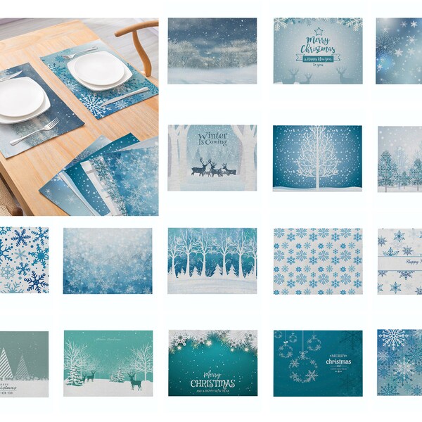 Winter Placemats Etsy