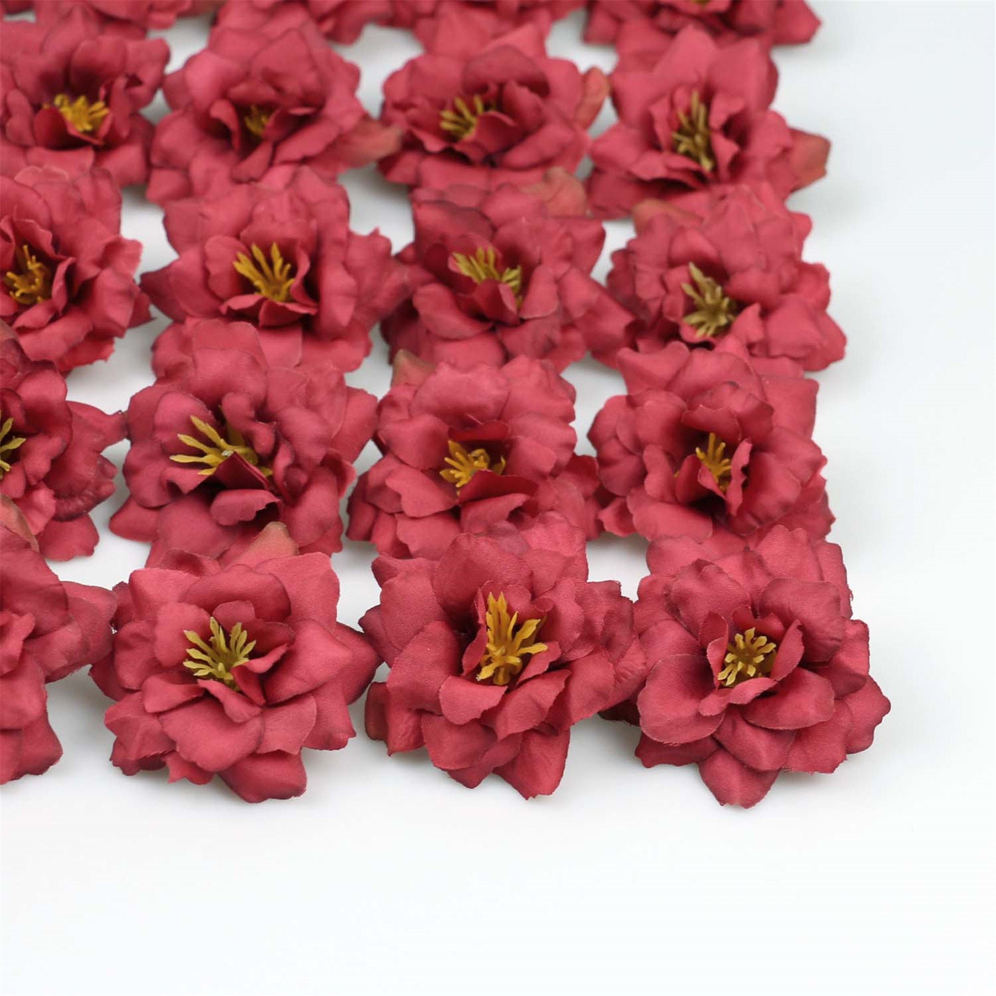 10pcs 2 Rose Fake Flower Heads in Bulk for Crafts DIY Etsy