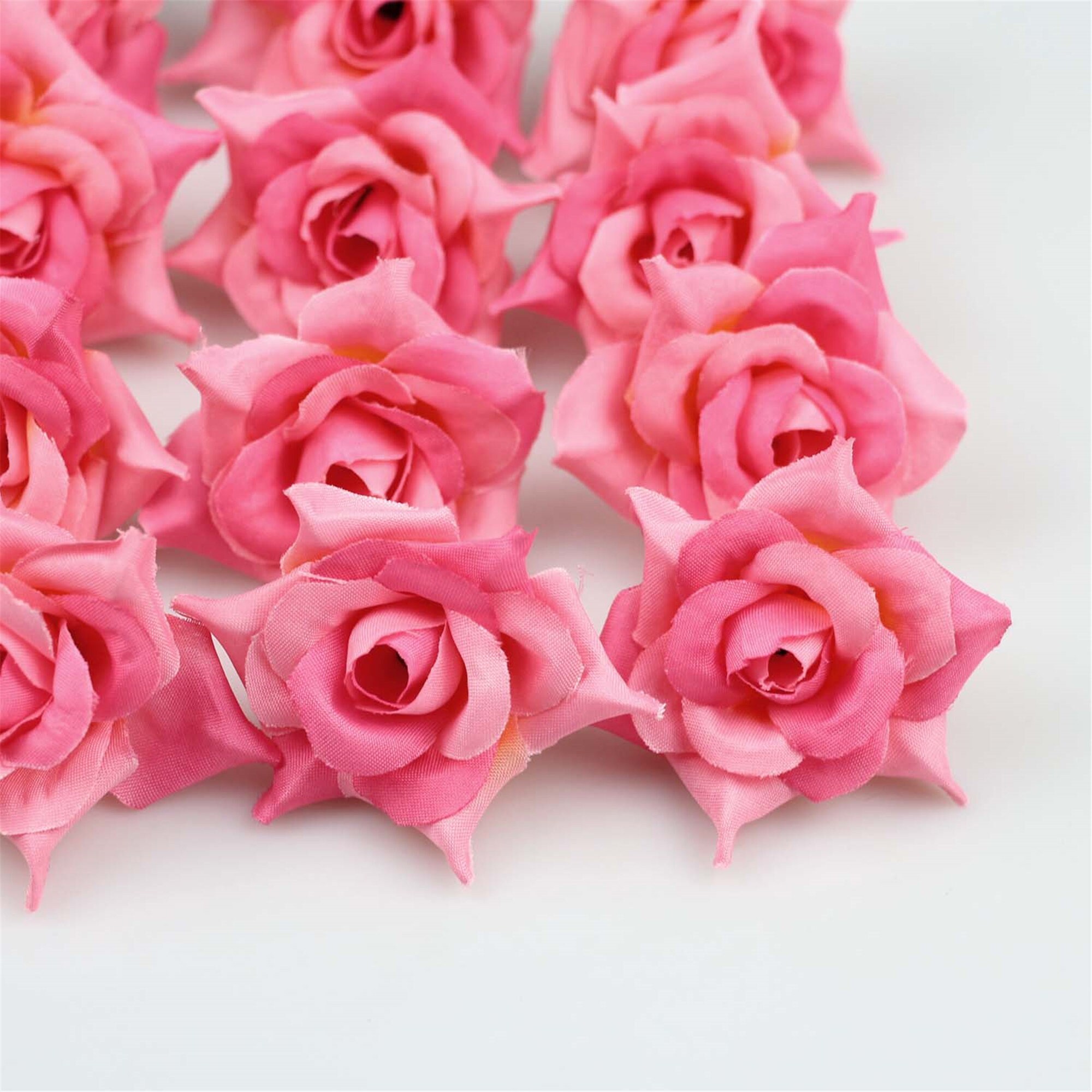 10Pcs 2 Artificial Flowers mini silk rose head wedding Etsy