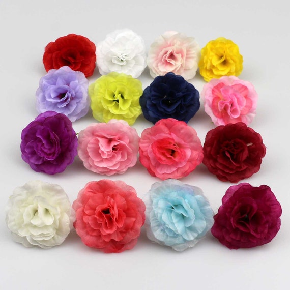 10Pcs Simulation Fake Rose Heads Silk Flower Party Wedding Home Decor DIY Craft