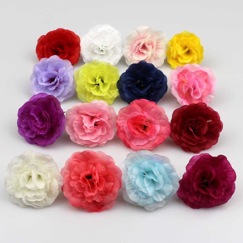 1-20pcs 6 Heads Artificial Silk Rose Flowers Bouquet Wedding Party Home Garden D