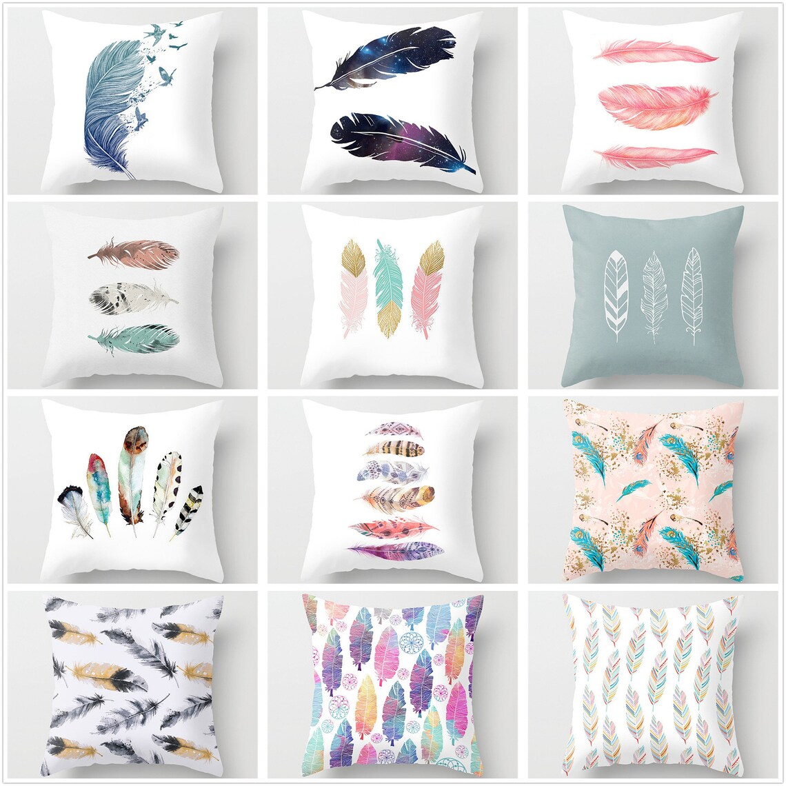 Feather Pillow Covers12 x 2016 x 1618 x 1820 x 2024 x 24 Etsy