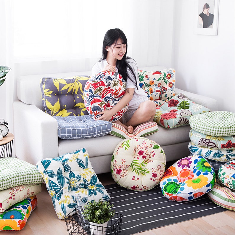 Round Chair Cushion/16 18 20round Cotton Etsy