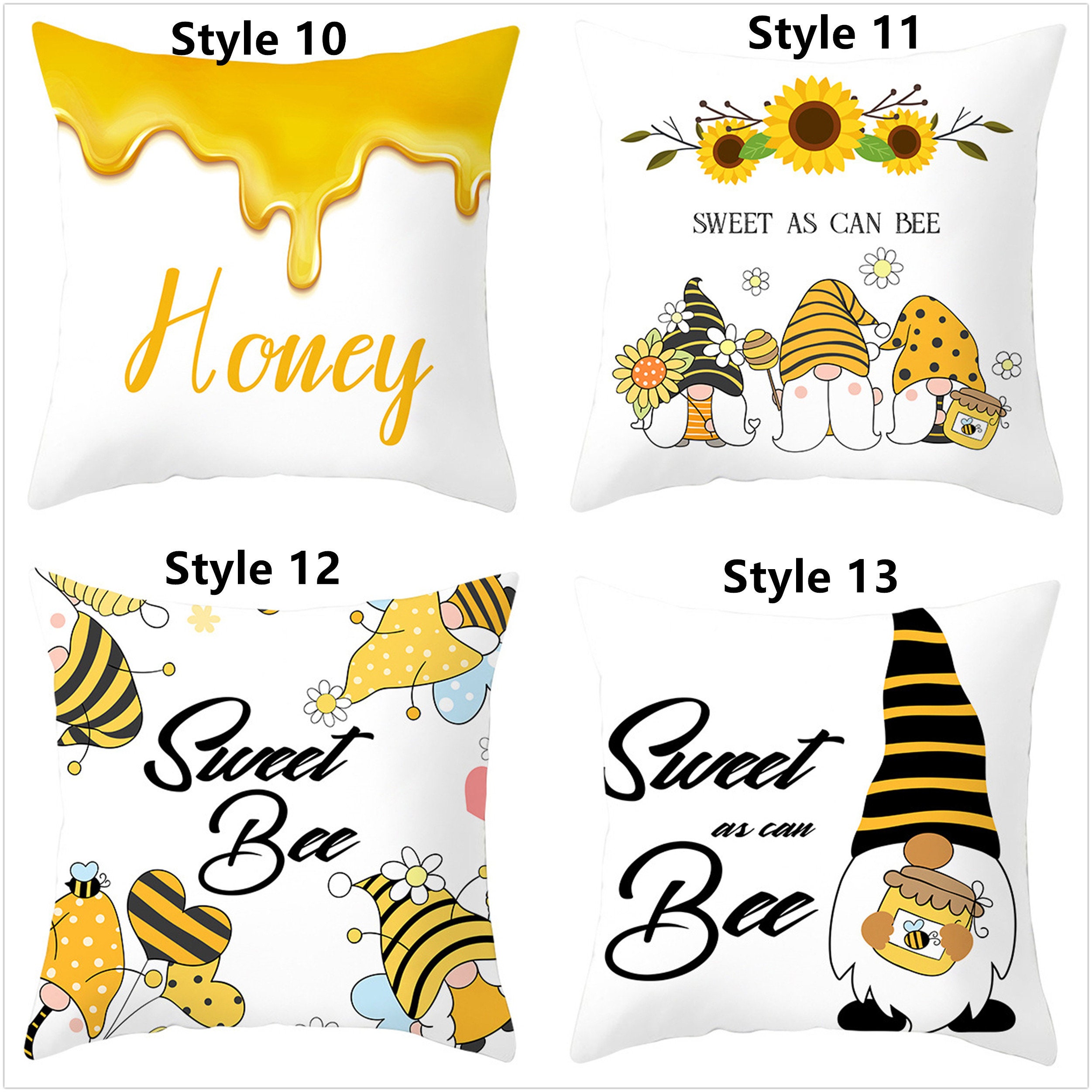 Yellow Bee Pillow Covers 18 x 1816 x 1620 x 2024 x Etsy