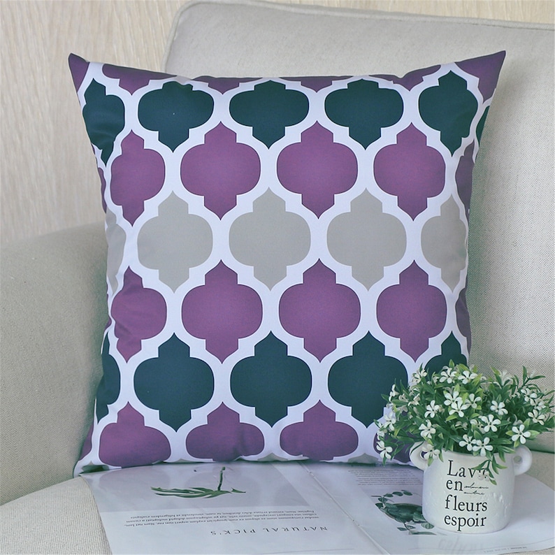 18x18 Purple Outdoor Pillow Covers ANY Size/lumbar Etsy