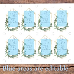Editable Bridal Shower Template Set. Electronic and Printable - Etsy