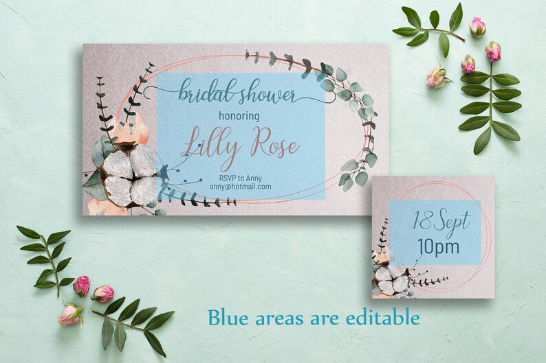 Bridal Shower Banner Set. Facebook Event Cover and Profile Etsy