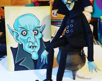 Nosferatu art doll
