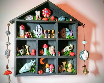 witchy Cabinet of Curiosities wall art