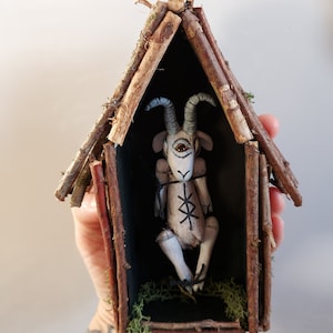 Baphomet wall art witches altar decor