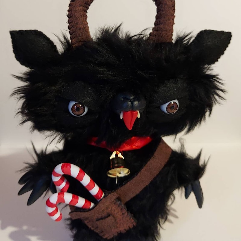 Krampus Pattern Print Floor Mat
