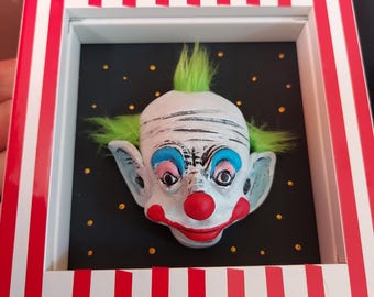 Evil clown wall art