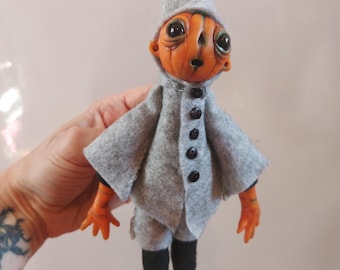 Pumpkin art doll