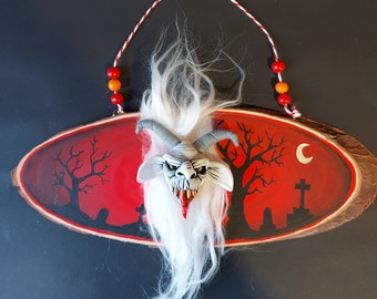 Christmas Krampus hanging wall decoration
