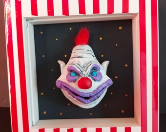 Evil clown wall art