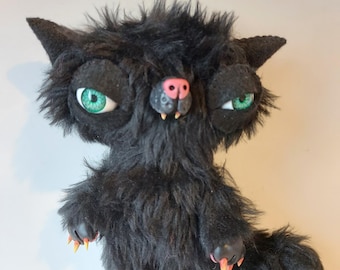 black cat plush