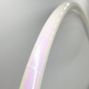 White Pearl Taped Hoop
