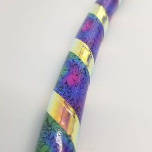Purple Ganja Bright Night Reflective Taped Hoop