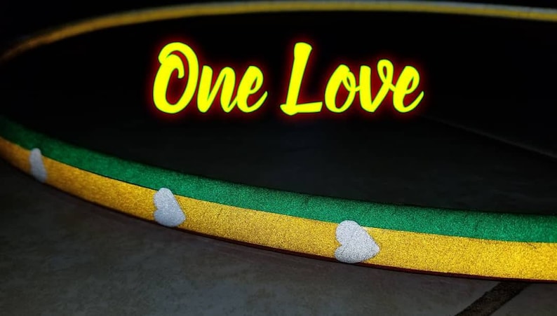One Love Power Specialty Reflective Taped Hoop