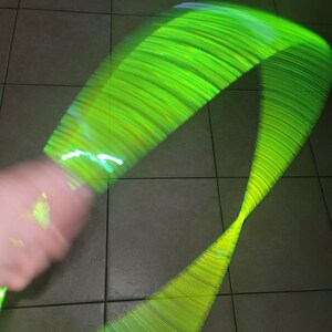 Electric Lime Reflective Color Morph Taped Hula Hoop