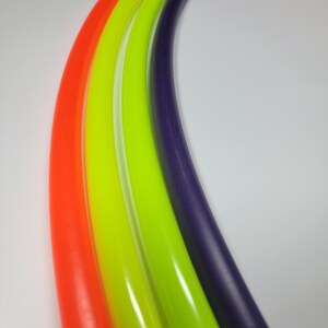 UV Red, UV Yellow, UV Coconut Lime, Black 4 Piece Sectional Travel Hula Hoop