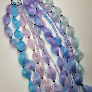 Mermaid Festival Braid Tie In&#39;s / Concert Hair / Rave Hair