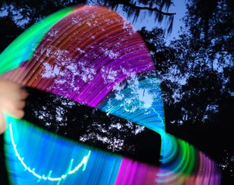 Aro seccional Galaxy Shifter de 4 piezas con cinta reflectante