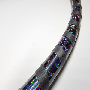 Black Sparkle Beginner Taped Hoop