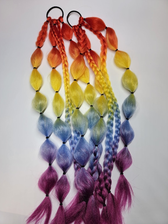 Rainbow Pride Festival Braid Tie In display picture 1