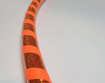 Orange Zest Twist Anfänger-Hula-Hoop-Reifen mit Klebeband