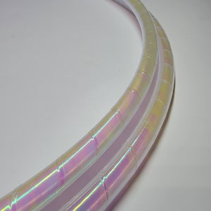 Pink Pearlescent Taped Hula Hoop