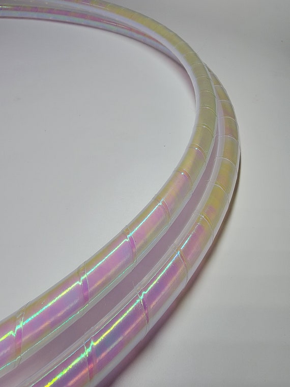 Pink Pearlescent Taped Hula Hoop