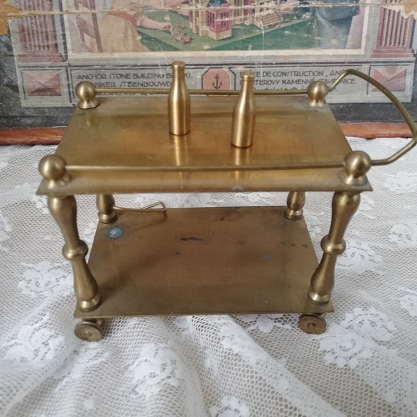 Toy trolley made of brass. Vintage from Austria.